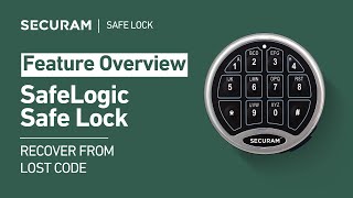 How to Recover From a Lost Code on Your SafeLogic Safe Lock [upl. by Py]