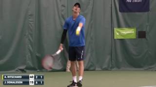 Jared Donaldson vs Alexander Ritschard Highlights CHARLOTTESVILLE 2016 [upl. by Aray912]