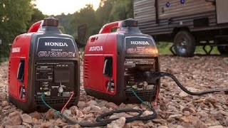 Honda EU2200i 2200W 120 Volt Portable Inverter Generator with Companion and Parallel Cables Review [upl. by Eirroc]