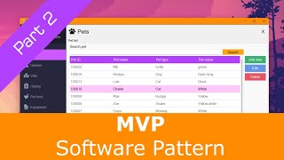 CRUD with MVP pattern C WinForms and SQL Server  Part 23 [upl. by Januarius]