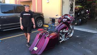 Da Funk Shop on Ceasar’s Roadglide with Alex Haze Audio tuning [upl. by Einna969]