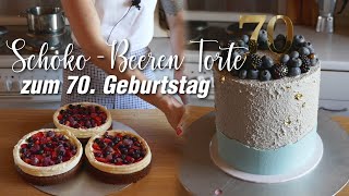 🤩Torte zum 70 Geburtstag Mann  Geburtstagstorte mit Beeren [upl. by Akienom994]