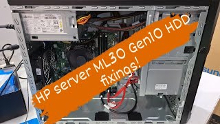 How to upgrade HDD On HP ProLiant ML30 Gen10 Plus server amp internal part review [upl. by Akirat]