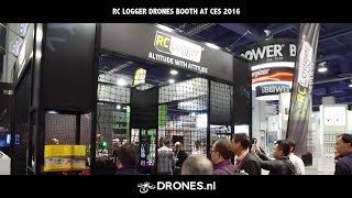 RC LOGGER Drones Booth at CES 2016 [upl. by Nivri374]