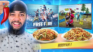 CHAPATI YOU LOSE FREE FIRE YOU EAT WORLDS SPICIEST NOODLES CHALLENGE [upl. by Ydissak393]