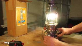 Aida 1500 Express Record Kerosene Pressure Lantern 500CP [upl. by Farrica]