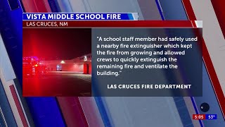 Vista Elementary School fire in Las Cruces [upl. by Adeline675]