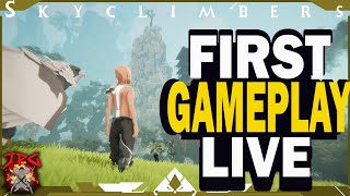 FIRST GAMEPLAY OF SKYCLIMBERS The New Rpg Survival City Builder Monster Taming Game  Alpha Test [upl. by Revlys]