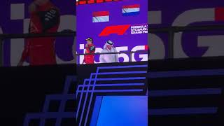 Podium Celebrations F1 stc Saudi Arabian GP  منصة التتويج في جائزة السعودية 2022الكبرى للفورمولاون [upl. by Emogene]