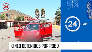 Cinco ladrones detenidos luego de robar 4 millones  24 Horas TVN Chile [upl. by Einavoj]