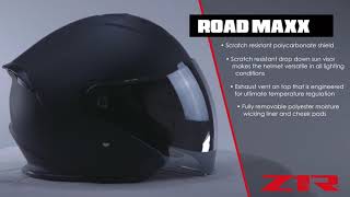 Z1R Road Maxx Threequarter Helmet [upl. by Pepi149]