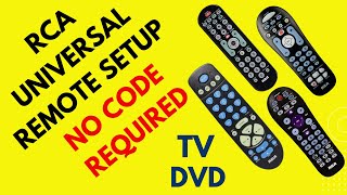 How to program an RCA universal remote control to TV no code required [upl. by Arema]