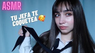 ASMR TU JEFA TE COQUETEA 🥰 Roleplay [upl. by Werd491]