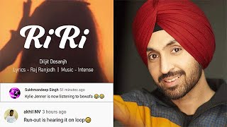 Best Reactions On Diljit Dosanjhs New Song On Rihanna [upl. by Nospmoht]