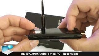 intv i9 CX919 miniPC Android RK3188 quadcore  Recensione ITA [upl. by Munafo]