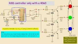 RGB LED controller only 4060 [upl. by Attej]