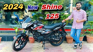 2024 New Honda Shine  honda cb shine review new changes  best mileage bike commuter bike [upl. by Neely201]