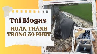 30 PHÚT TỰ TAY HOÀN THIỆN LẮP TÚI BIOGAS ĐƠN GIẢN VÀ HIỆU QUẢ [upl. by Ecarret]