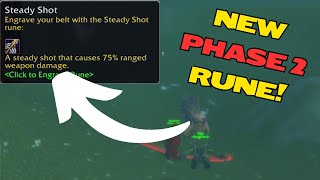 How to Get the Steady Shot Rune for Hunters  WoW Classic Season of Discovery Phase 2 [upl. by Nivag]