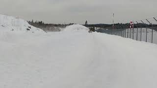 Test av hydraulisk snøfreser på Gullknapp [upl. by Enia]