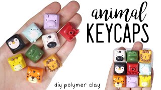 How to DIY Custom Artisan Animal Keycaps Polymer Clay Tutorial [upl. by Giamo]