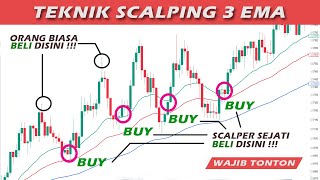 Strategi Scalping Profit Konsisten Winrate Tinggi 2024  Rahasia Teknik 3 EMA Paling Mudah [upl. by Arta]