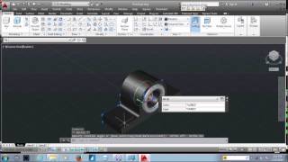 AutoCAD Tutorial 3D Modelling Bearing [upl. by Anaujait]