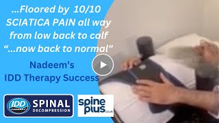 Nadeems IDD Spinal Decompression Therapy Testimonial Back Pain Leg Pain Trapped Nerve [upl. by Ydnyl71]