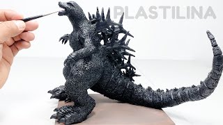 Como hacer a GODZILLA MINUS ONE de Plastilina paso a paso  Mi mundo de Plastilina [upl. by Trueblood765]