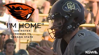 Oregon State Beavers Football  Quarterback Sam Noyer commits to OSU [upl. by Taima]