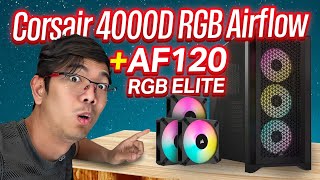 รีวิว Corsair 4000D AIRFLOW RGB เคส คอมงบ 4890บาท เรียบๆแต่ดูดี [upl. by Laband]