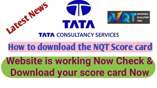 TCS NQT Score card download and score checking process tcsion tcs [upl. by Rafaelia436]