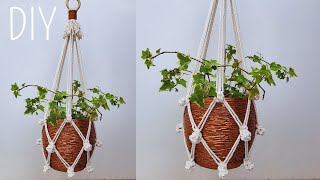 🌷DIY PORTAMACETAS de MACRAME paso a paso PRINCIPIANTESDIY Macrame Plant Hanger for Beginners [upl. by Gilder88]