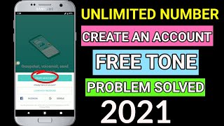 Free Tone all problem fix 2021Freetone create an account problem fix [upl. by Htebasyle]