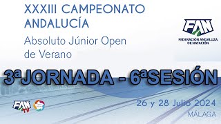 NATACIÓN – CAMPEONATO DE ANDALUCÍA ABSOLUTO DE VERANO  TEMPORADA 2324 – DOMINGO TARDE [upl. by Pine]