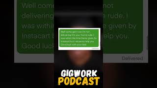 Shoppers Customer Service is Tested by Impatient Instacart Customer podcast gigdriver shorts [upl. by Scharff13]