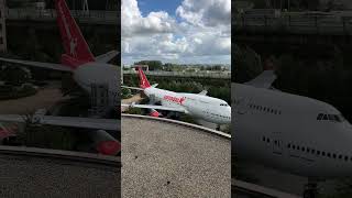 Amsterdam airport view from the Corendon hotel airplane travel aviation pilot boeing747 [upl. by Ihn]