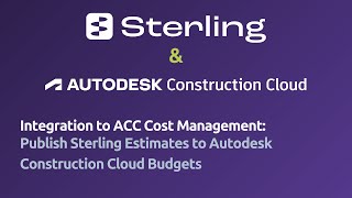 Sterling Integration  ACC Cost Publish Estimates as Budget Codes and Items [upl. by Ikcim]