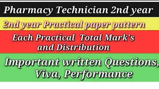 Pharmacy Technician 2nd yearpractical paper patternViva and performanceimportant written Question [upl. by Yniar821]