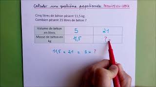 4e proportionnelle Produits en croix [upl. by Oap]