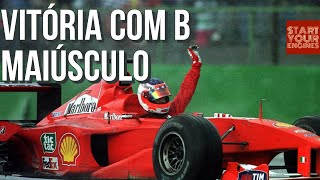 Chuva invasão e habilidade a primeira vitória de Barrichello na F1 [upl. by Etti272]