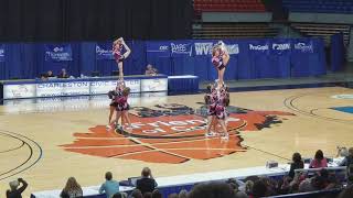 Man High School AA WVSSAC State Cheer 2017 [upl. by Ullman]