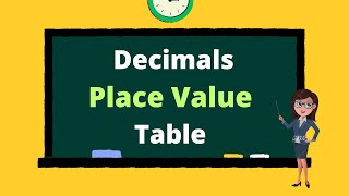 Decimals Place Value Table  Place Value of a decimal number  Find the place value of a decimal [upl. by Namyac616]