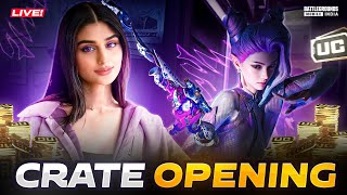 50000 uc crate opening 🔥😆 BGMI WITH PAYAL [upl. by Eitsud]