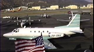 Classic Rockwell Sabreliner 60 Departing BUR [upl. by Cudlip320]