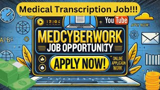 Land a Medical Transcription Job from Home [upl. by Llenrup76]