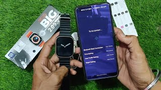 t900 ultra how to connect and How To Set Wallpaper Photo In Smartwatch T900 [upl. by Reinald]