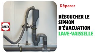 Comment déboucher le siphon de vidange sur lévacuation de votre lave vaisselle [upl. by Geraud428]