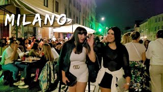 MILAN HOT NIGHTLIFE WALKING TOURNAVIGLIO GRANDE 2023 [upl. by Crow]