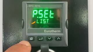 Eurotherm 3016 Temperature Controller Running Holding and Resetting a Program [upl. by Cowles]